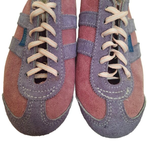Vintage 80s North Star Womens Sneakers US 6.5 Pink purple Suede Lace Up - Picture 5 of 13